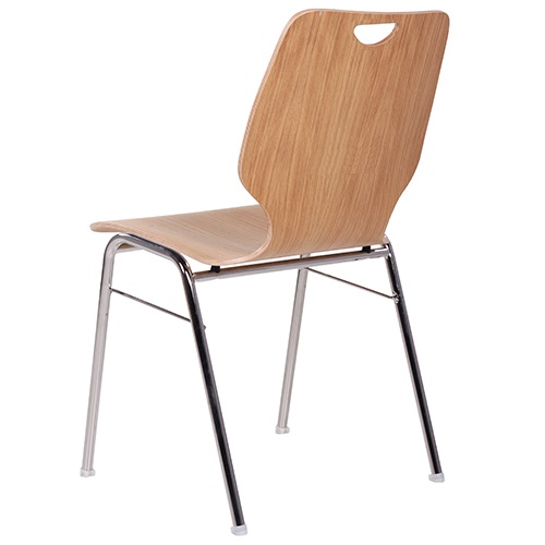 Kovové židle dubová skořepina