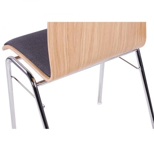 Dubové židle s kovovu konstrukcí