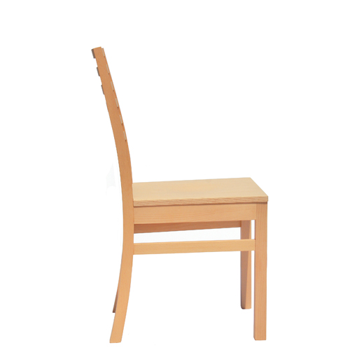 Restaurační židle s dřevěným sedákem