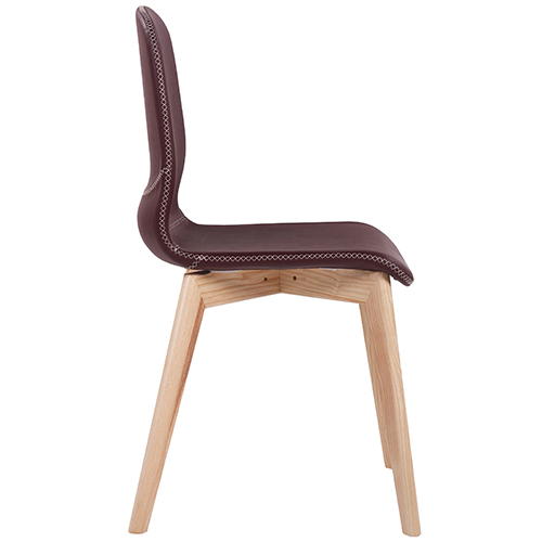 Dřevěné židle s čalouněným sedákem