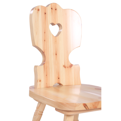 Dřevěná židle z borovicového dřeva