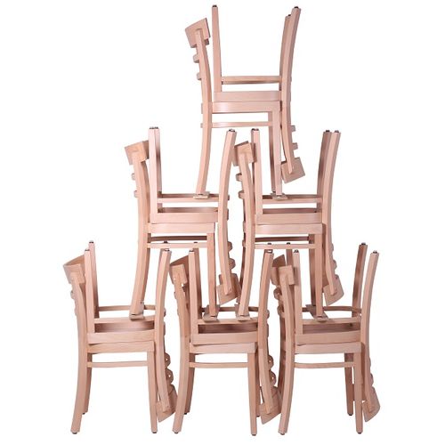 Dřevěné židle stohovatelné