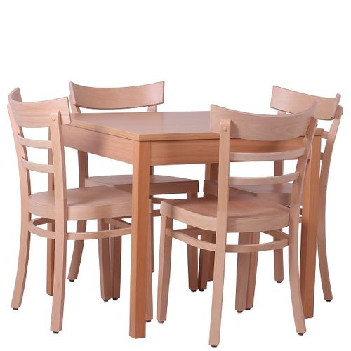 Dřevěné restaurační židle a stoly