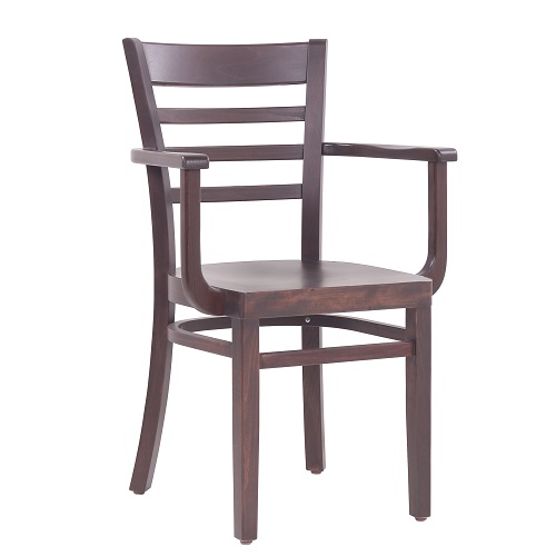 Restaurační dřevěné židle s područkou