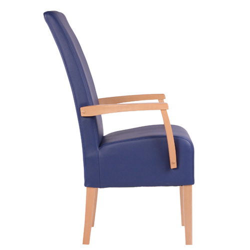 Čalouněné židle s loketníkem