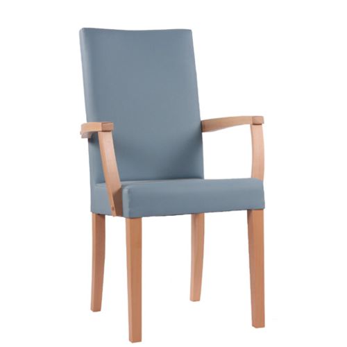 Čalouněná židle s loketní opěrkou