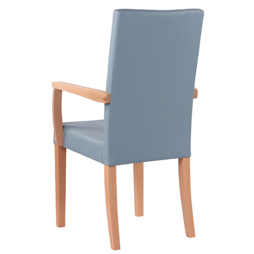 Dřevěné čalouněné židle s loketní opěkou