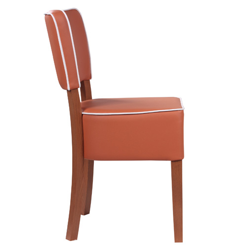 Čalouněné židle do restaurace s paspulí