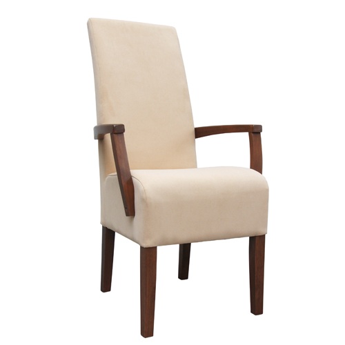 Dřevěné čalouněné elegantní židlepro restaurace
