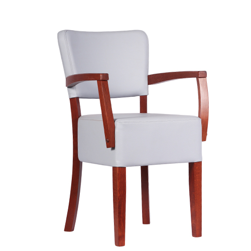 Dřevěná čalouněná židle, restaurační stolička
