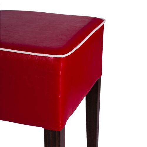 Čalouněné dřevěné židle s paspulí