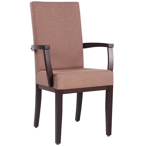 Čalouněné židle pro restaurace s loketní opěrkou