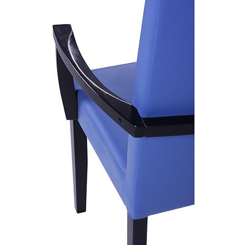 Čalouněné židle s koletní opěrkou