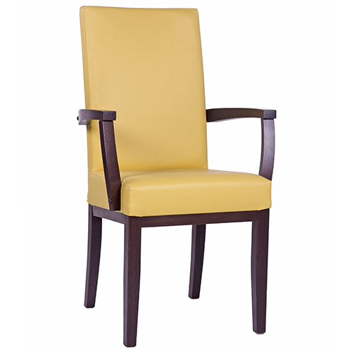 Čalúnené stoličky do reštaurácie s opierkou