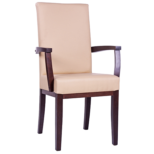 Čalúnené stoličky do reštaurácie s opierkou