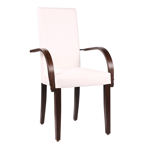 Čalúnené drevené stoličky pre reštaurácie