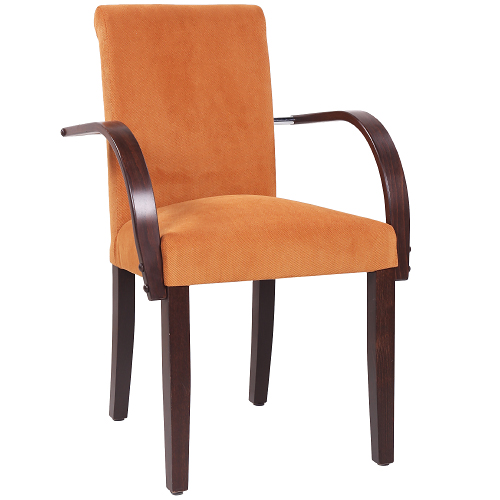 Čalouněné židle do restaurace s loketní opěrkou