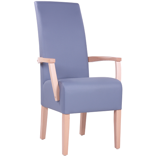 Čalouněné pohodlné vysoké židle do restaurace