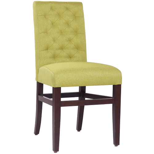 Čalouněné židle s ozdobným prošíváním restaurační