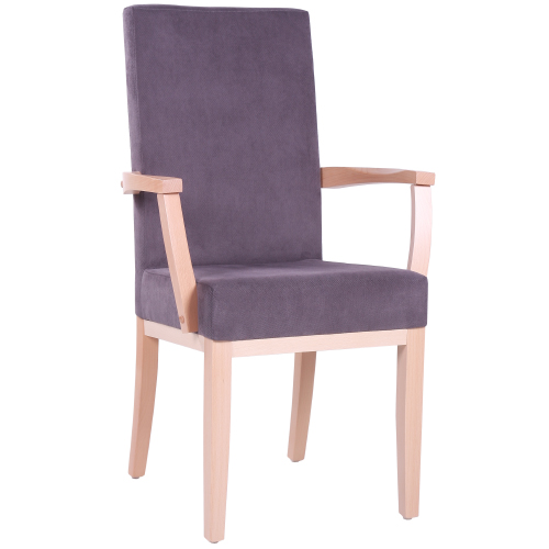 Čalouněné židle pro restaurace s loketní opěrkou