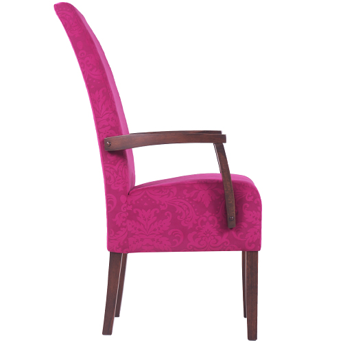 Dřevěné čalouněné elegantní židlepro restaurace
