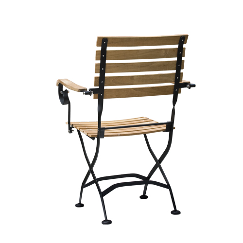 Zahradní židle s plastovýma lištama