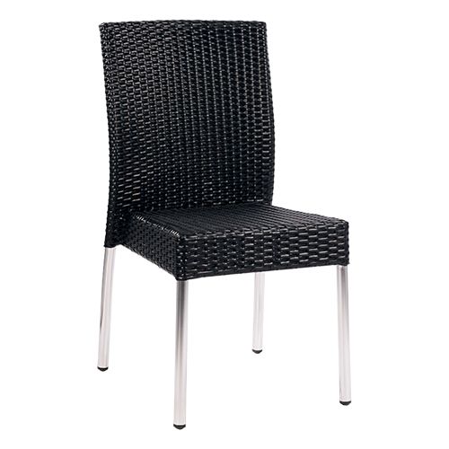 Zahradní židle umělý ratan hliníková konstrukce