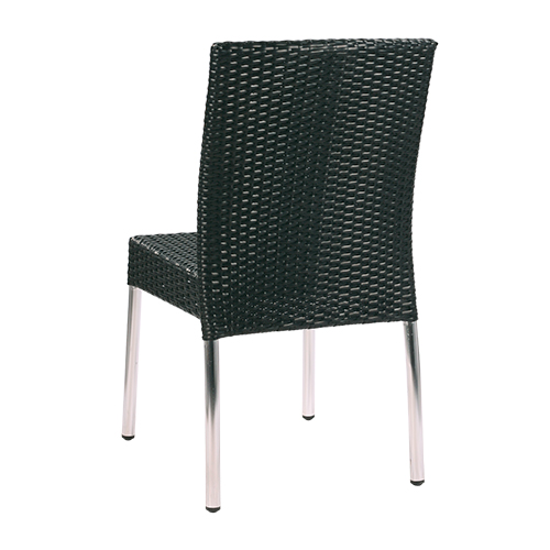 Zahradní židle umělý ratan a hliníkové nohy