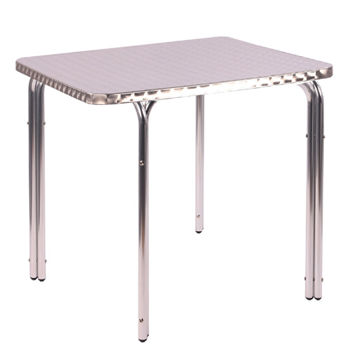 Hliníkové venkovní stoly hranaté