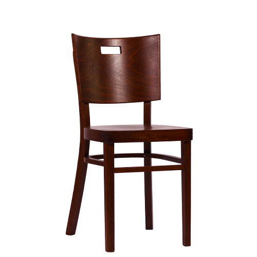 Židle dřevěný sedák a opěradlo.