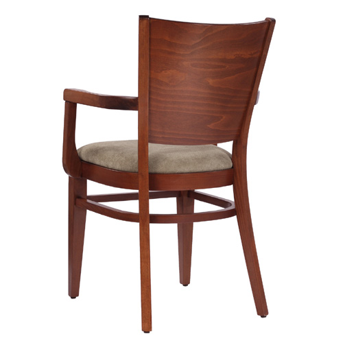 Dřevěné čalouněné židle do restaurace