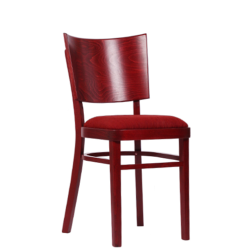 Dřevěná židle čalouněná do restaurace