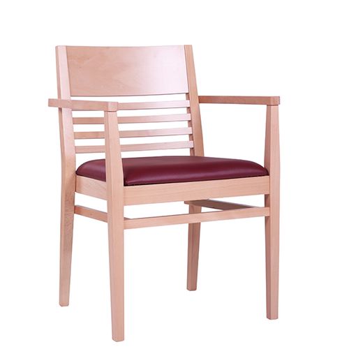 Dřevěné židle s loketní opěkou
