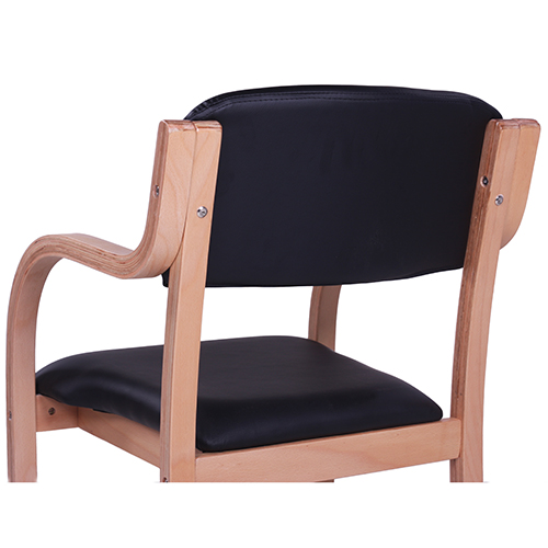 Dřevěné židle stohovatelné čalouněné do restaurace