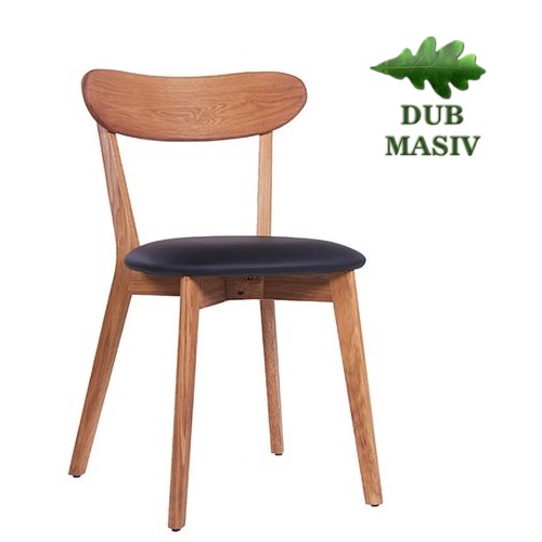 Dřevěná židle ESTRO pro bistro dub masiv