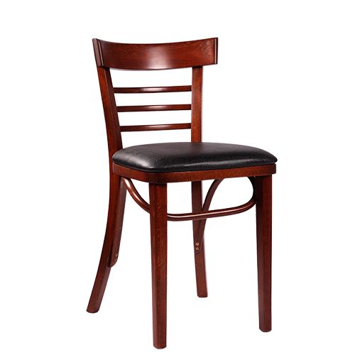 Dřevěné čalouněné židle do restaurace