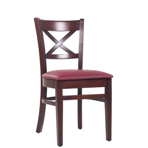 Dřevěné restaurační židle PATTY P čalouněný sedák