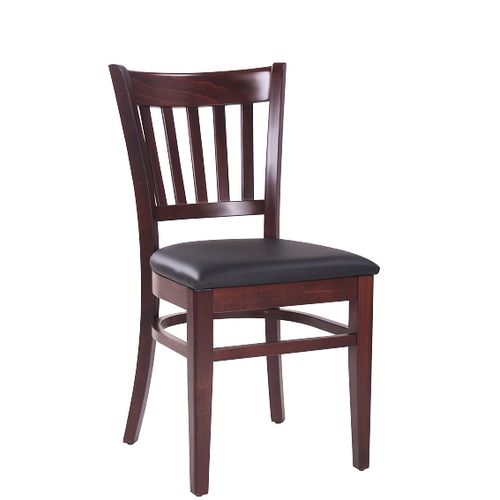 Židle ANDRÉ P do restaurace barva tmavý ořech 