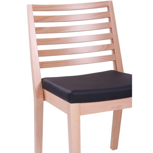 Dřevěná židle čalouněná do restaurace