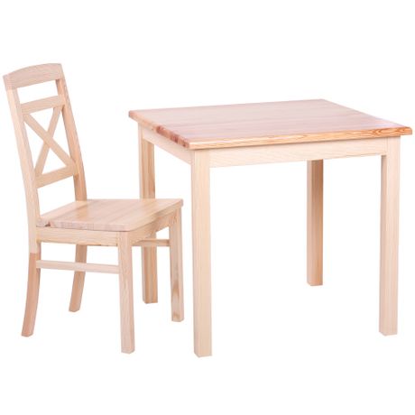 borovice masiv nábytek židle a stoly