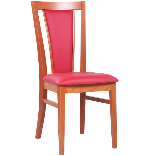 Dřevěná čalouněná židle do restaurace