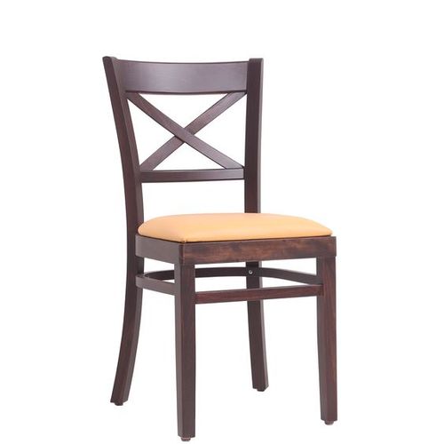 Dřevěné židle do restaurace čalouněný sedák