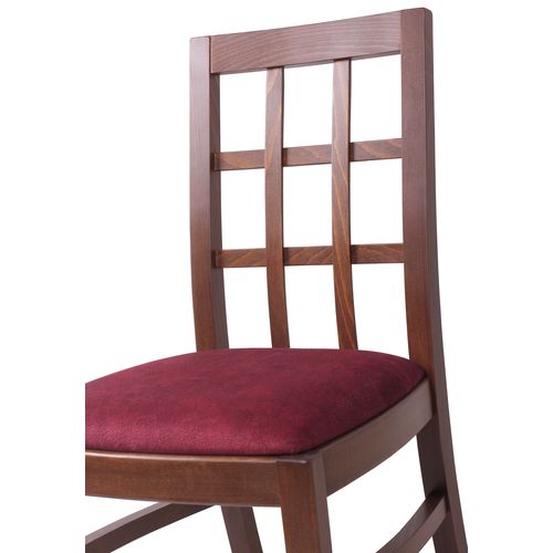 Dřevěné židle do restaurace s čalouněním