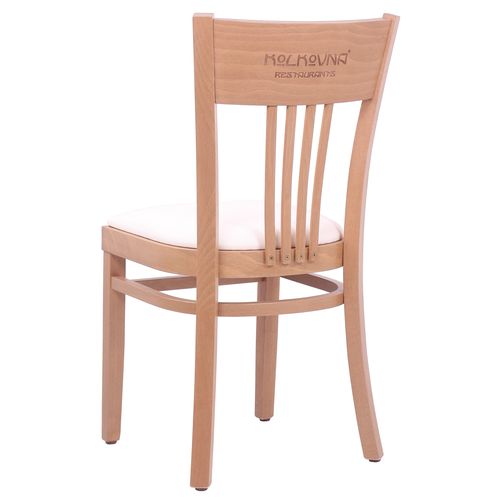 Dřevěné židle čalouněný sedák do restaurace 