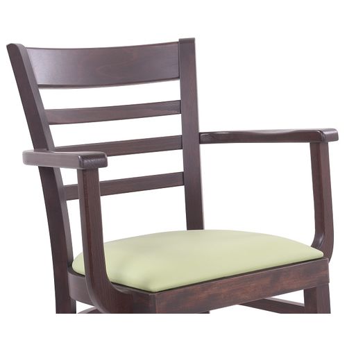 Dřevěné židle do restaurace čalouněný sedák