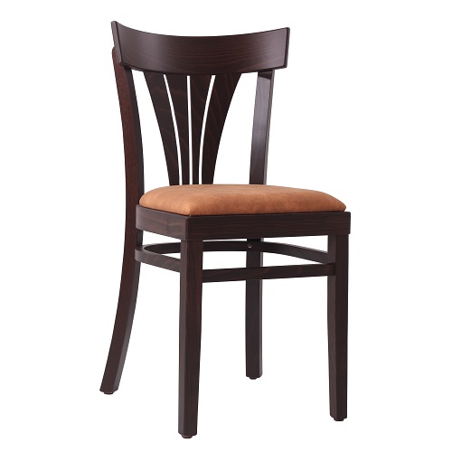 Dřevěné židle s čalouněním do restaurace