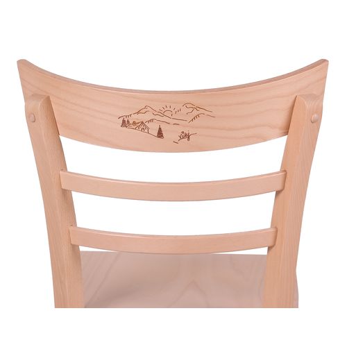 Logo gravírované vypálené laserem