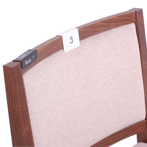 Číslování židlí