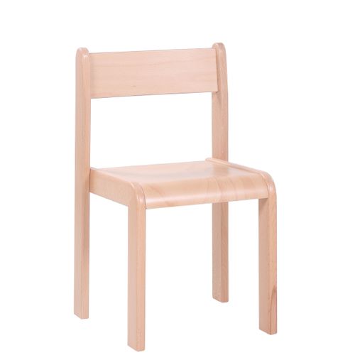 Dětské dřevěné židle stohovatelné s krempou 