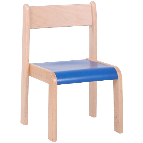 Dětské dřevěné židle stohovatelné s krempou
